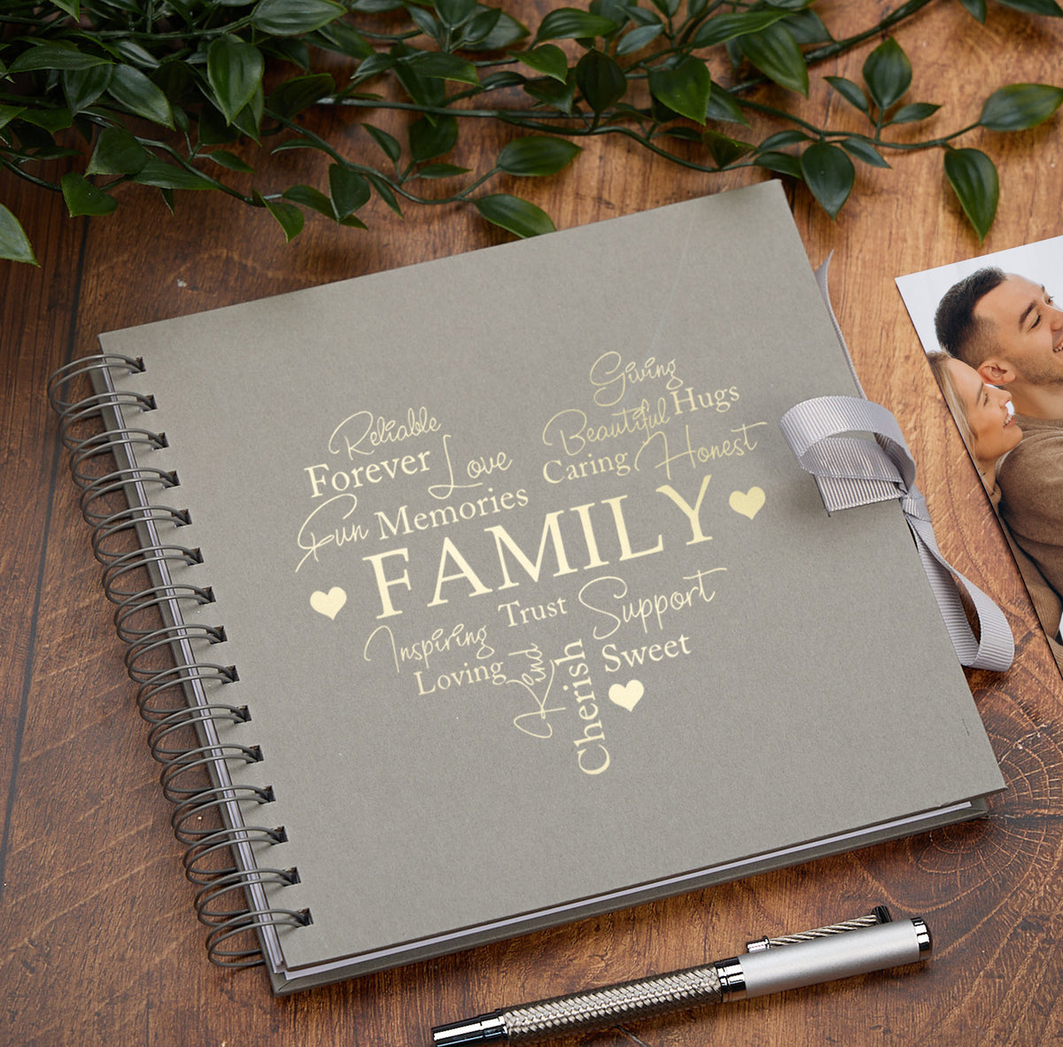 Family Memory Scrapbook Album With Heart Design Various Colours Available