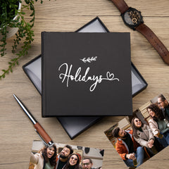 Holidays Black Photo Album Gift Album 50 x 6"x4"