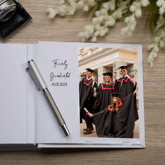 The Tassel Was Worth The Hassle White Graduation Photo Album Gift For 50 x 6 by 4 Photos