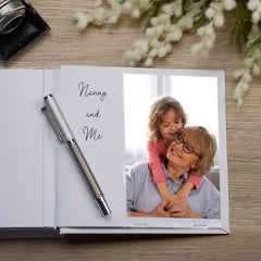 Nan In Loving Memory White Butterfly Photo Album For 50 x 6 by 4 Photos