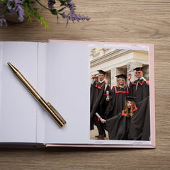 Pink Graduation Photo Album For 50 x 6 by 4 Photos