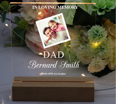 Personalised Photo Memorial Lamp Night Light Remembrance Keepsake