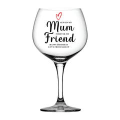 Personalised Mum Birthday Gin Cocktail Drink Glass Any Occasion