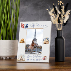 Personalised Paris France Holidays Adventure Memory Photo Frame