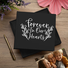 Forever In Our Hearts Black Memorial Remembrance Photo Album 50 x 6 by 4 Photos