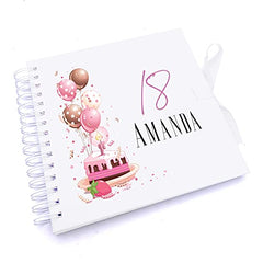 Personalised 18th Birthday Gifts for Her Scrapbook Photo Album