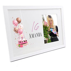 Personalised 16th Birthday Gifts for her Photo Frame