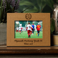 Football Themed Personalised Engraved Photo Frame