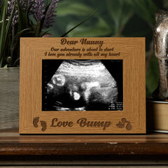 New Baby Pregnancy Scan Wooden Photo Frame Nanny Gift