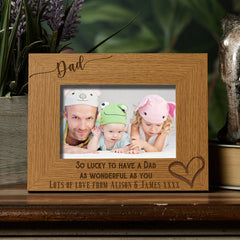 Personalised Dad As Wonderful As You Photo Frame gift