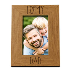 I heart my Dad love photo frame