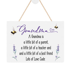 ukgiftstoreonline Personalised Grandma Plaque Gift With Sentiment