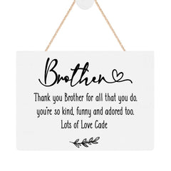 ukgiftstoreonline Personalised Brother Plaque Gift With Sentiment