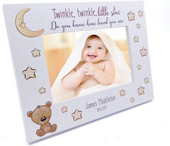 Personalised Baby Photo Frame Twinkle Twinkle Little Star