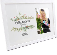 Personalised Grandma Merry Christmas Photo Frame