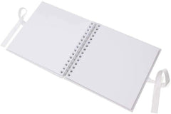 Dad White Scrapbook Photo Album Silver Script