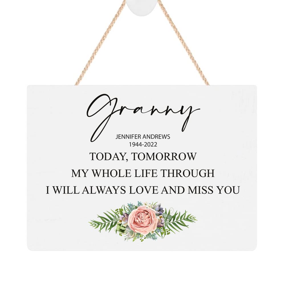 ukgiftstoreonline Personalised Granny Remembrance Memorial Keepsake Plaque