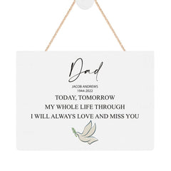 ukgiftstoreonline Personalised Dad Remembrance Memorial Keepsake Plaque