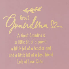 ukgiftstoreonline Personalised Great Grandma Pink Gift Box With Sentiment