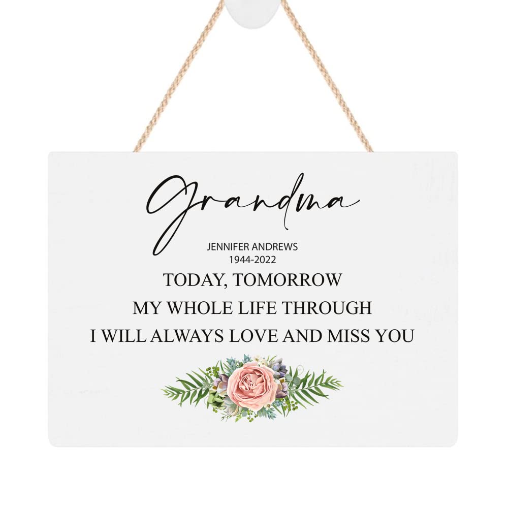 ukgiftstoreonline Personalised Grandma Remembrance Memorial Keepsake Plaque