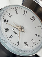 Engraved Personalised Graduation Crystal Glass Clock With Year