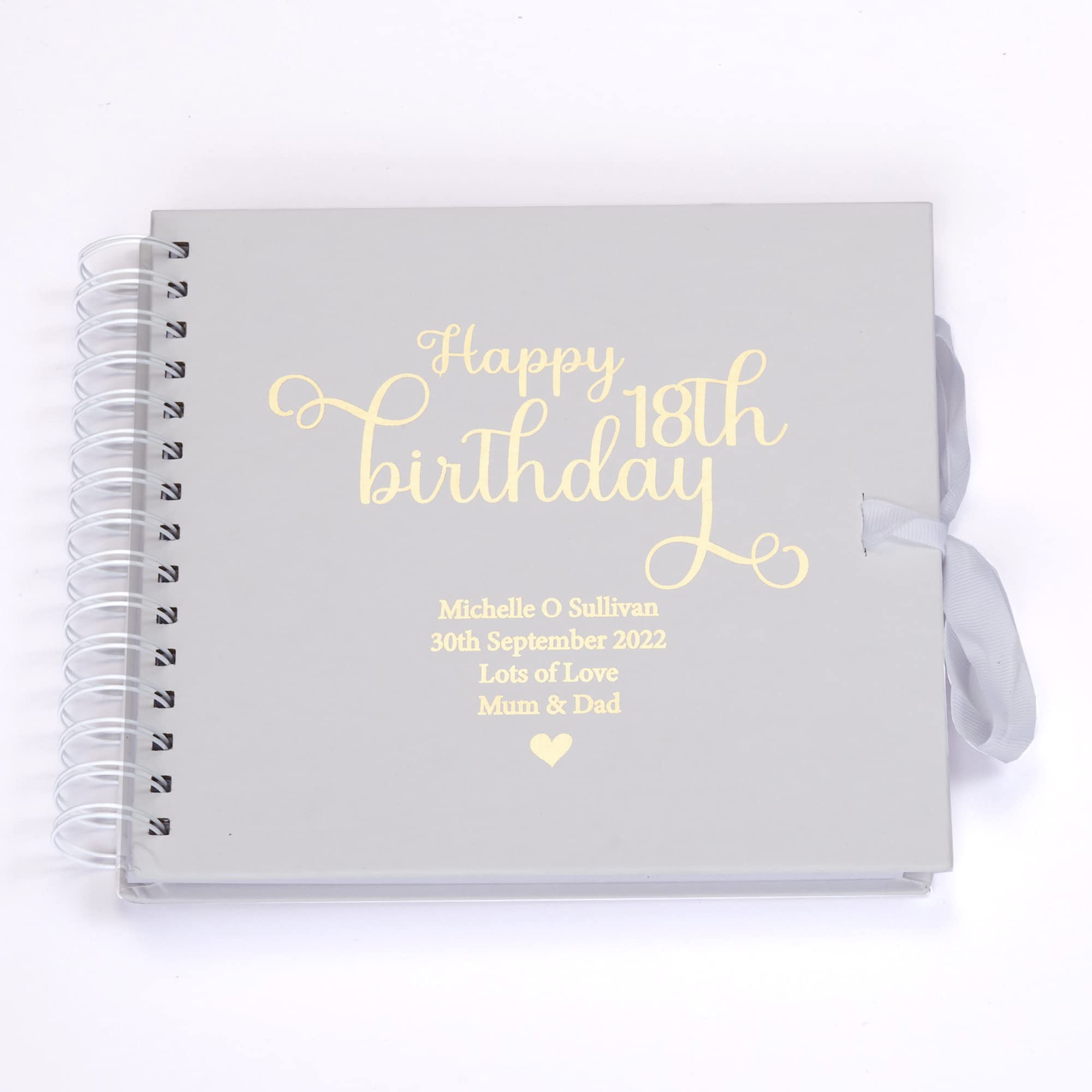 Personalised 18th Birthday Scrapbook Photo Album or Guest Book Gift