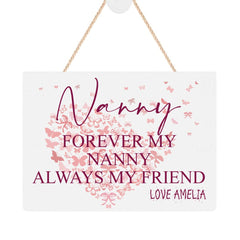 ukgiftstoreonline Personalised Nanny Sentiment Keepsake Plaque Gift