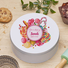 Personalised Grandma's Candy Sweet Storage Tin Gift