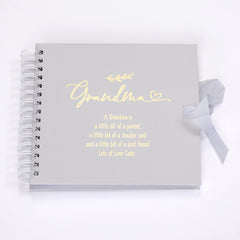 Personalised Grandma Scrapbook or Photo Album Gift With Sentiment