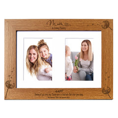 Mum In Loving Memory Photo Frame Double 6x4 Inch Personalised