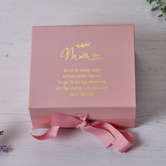 ukgiftstoreonline Personalised Mum Pink Gift Box With Sentiment