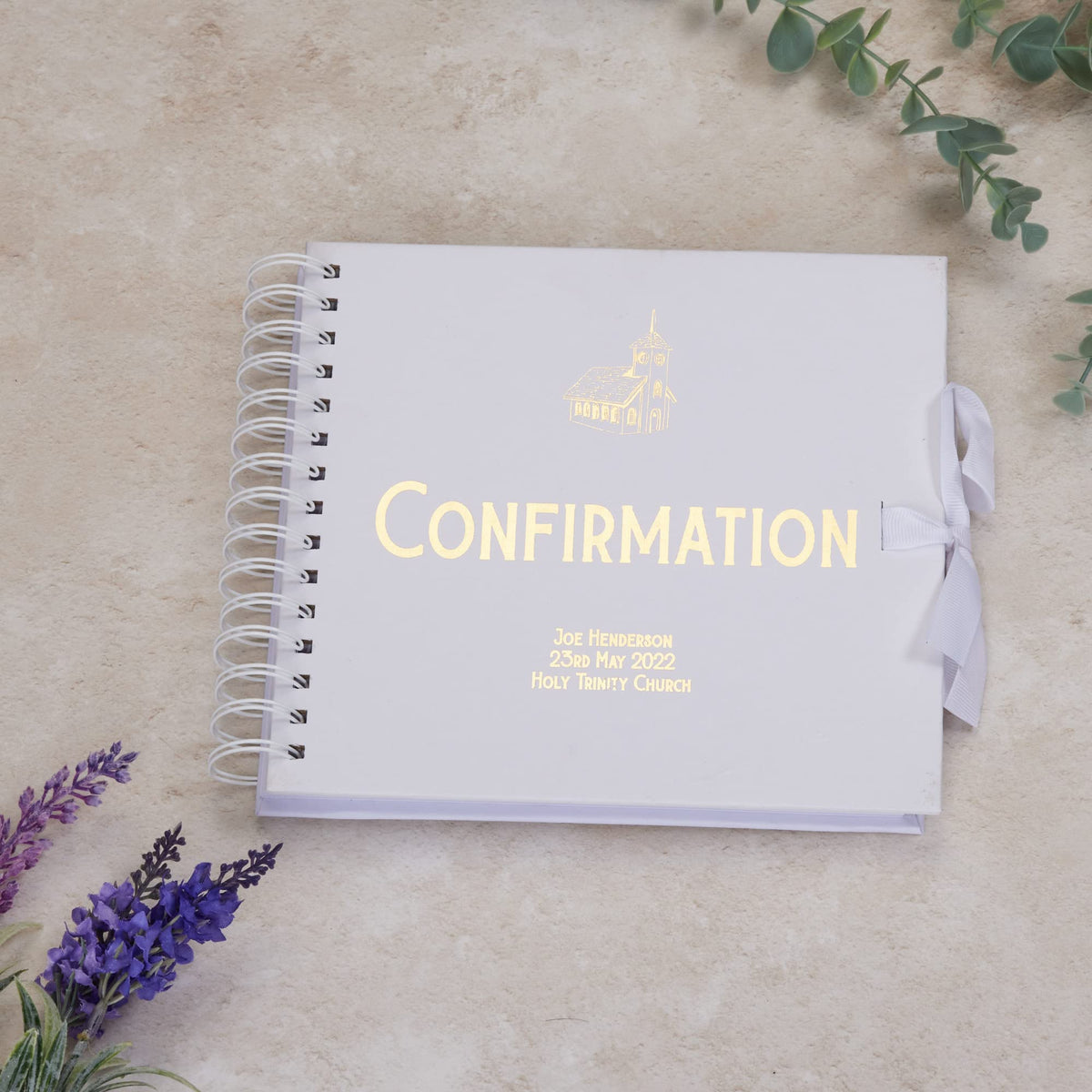 Personalised Confirmation Guest Book, Scrapbook or Photo Album Gift