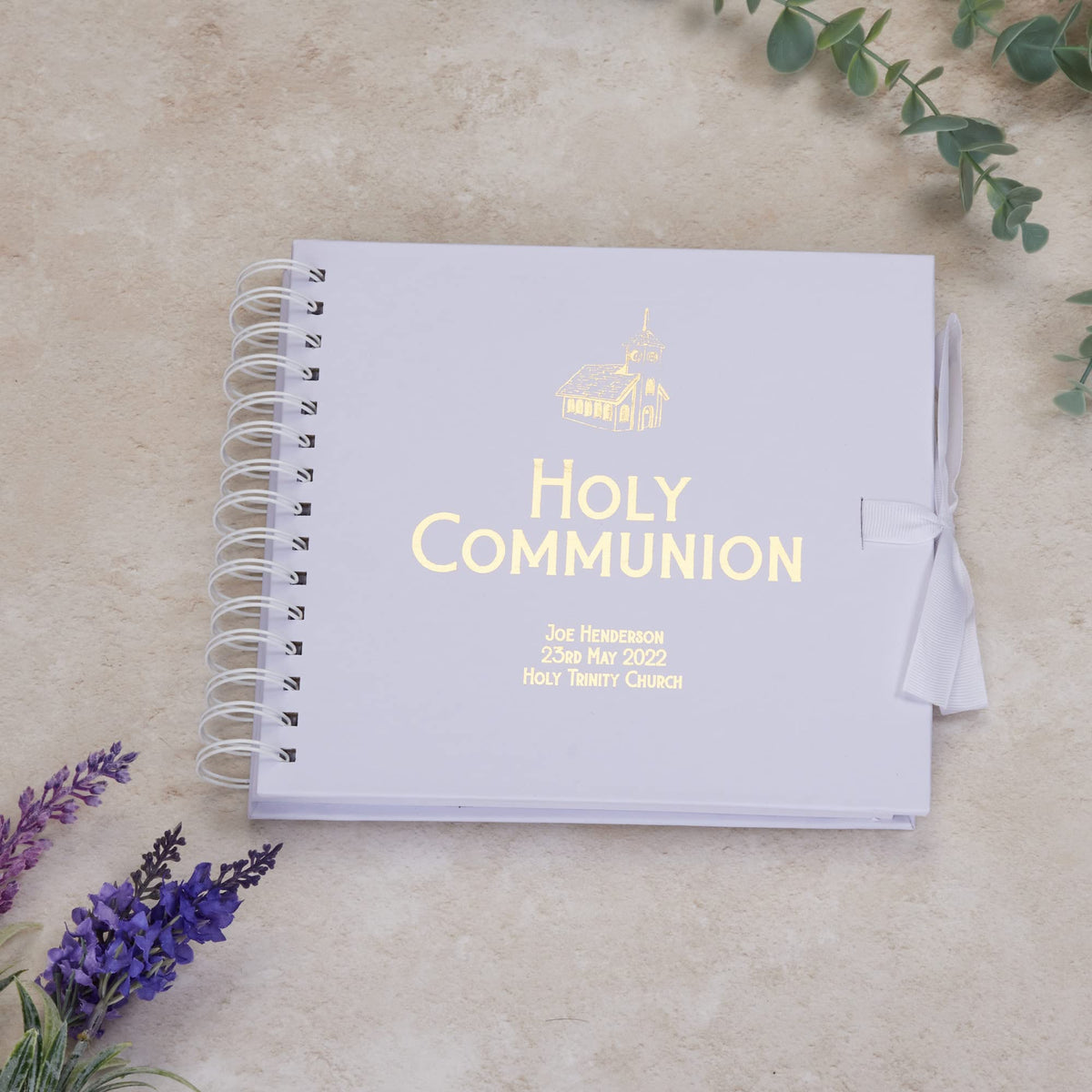 Personalised Communion Guest Book, Scrapbook or Photo Album Gift