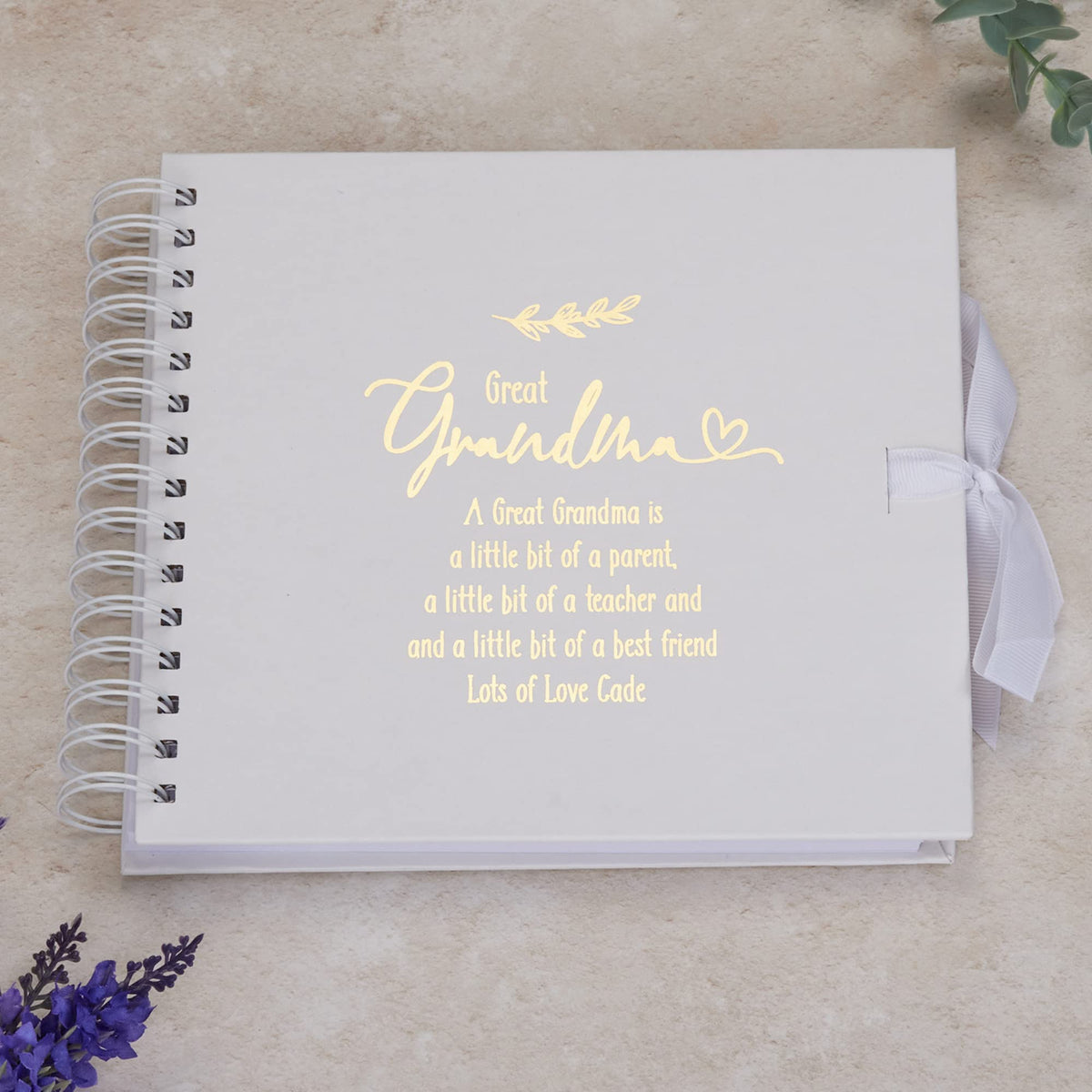 Personalised Great Grandma Scrapbook or Photo Album Gift With Sentiment