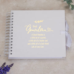 Personalised Great Grandma Scrapbook or Photo Album Gift With Sentiment