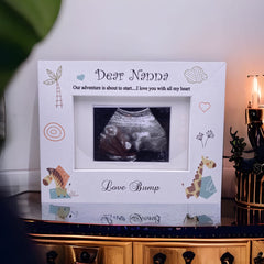 Baby Announcement Nanna to be Scan Photo Frame Gift