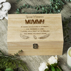 Mummy Remembrance Large Wooden Memory Keepsake Box Gift