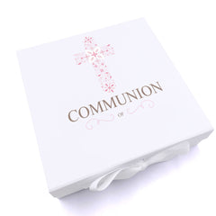 ukgiftstoreonline Personalised Communion Ornate Cross Keepsake Memory Box