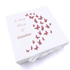 ukgiftstoreonline Personalised Grandma In Loving Memory Butterflies Keepsake Memory Box