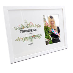 Personalised Grandma Merry Christmas Photo Frame