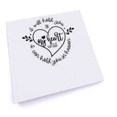 Personalised I will hold you in my heart Memorial Remembrance Photo Album