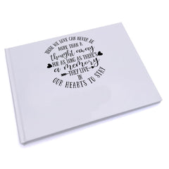 Personalised Those we love memorial remembrance Guest book