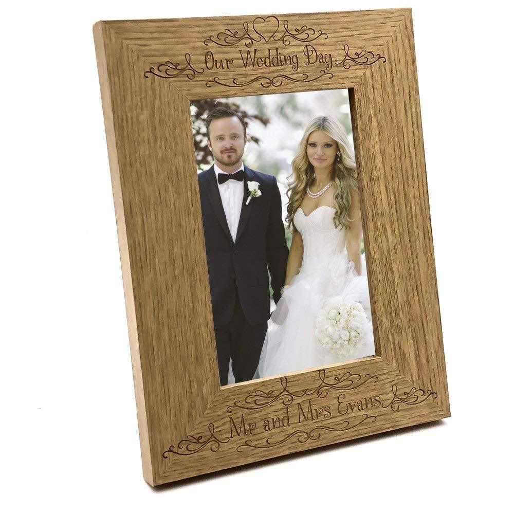 Personalised Wedding Photo Frame Gift with Box & Bow | Print Frame Co