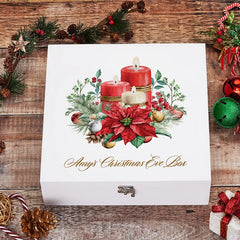 Personalised Christmas Eve Wooden Box With a Traditional Design