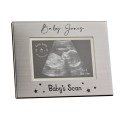 Personalised Baby Scan Metal Photo Frame For 5" X 3.5" Photo