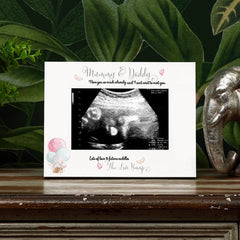 Personalised Mummy and Daddy Baby Scan Photo Frame