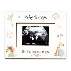 Personalised Baby Scan Photo Frame Gift The First Time We Saw You