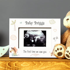 Personalised Baby Scan Photo Frame Gift The First Time We Saw You