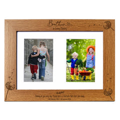 Brother In Loving Memory Photo Frame Double 6x4 Inch Personalised C28-A4-70