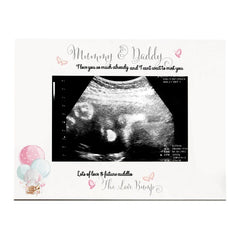 Personalised Mummy and Daddy Baby Scan Photo Frame